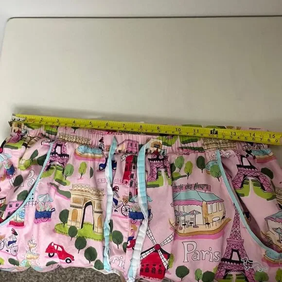 Peter Alexander Pink Paris Cotton Pajama Pants Size Medium - Picture 7 of 8